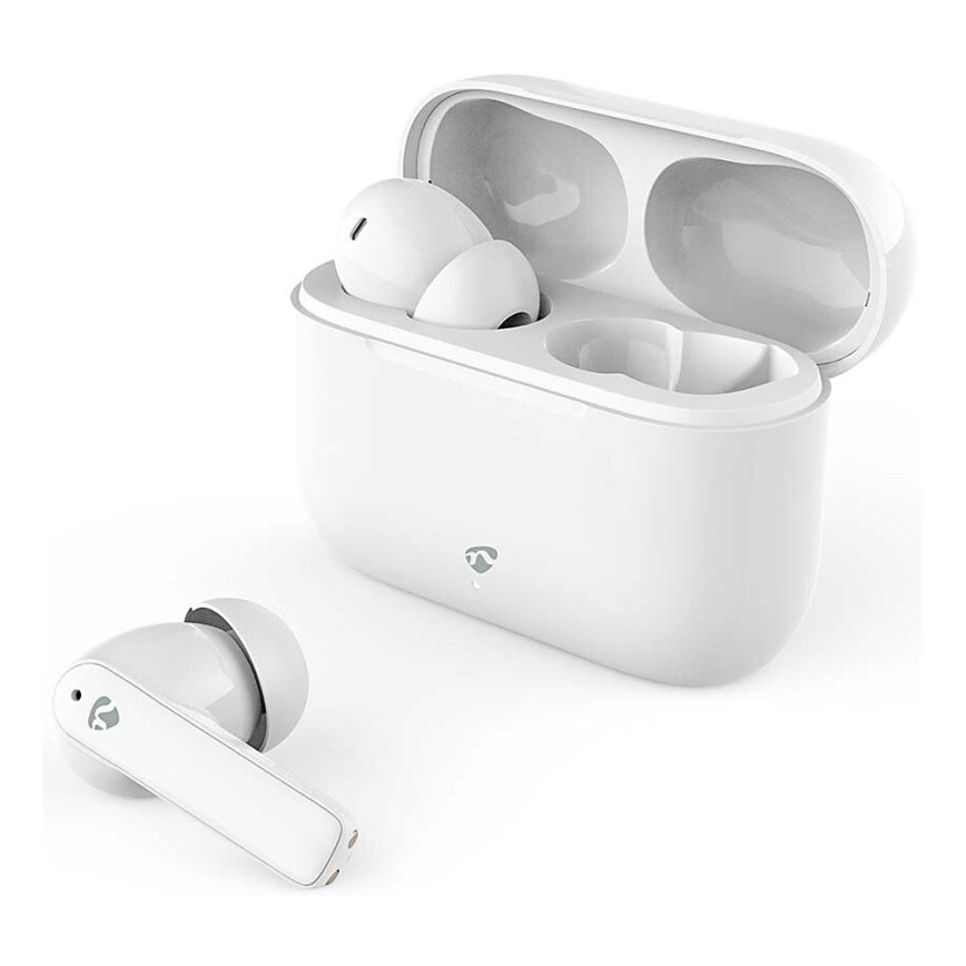 Draadloos earphones met ENC 450 mAh + 2x 40 mAh IPX4 wit