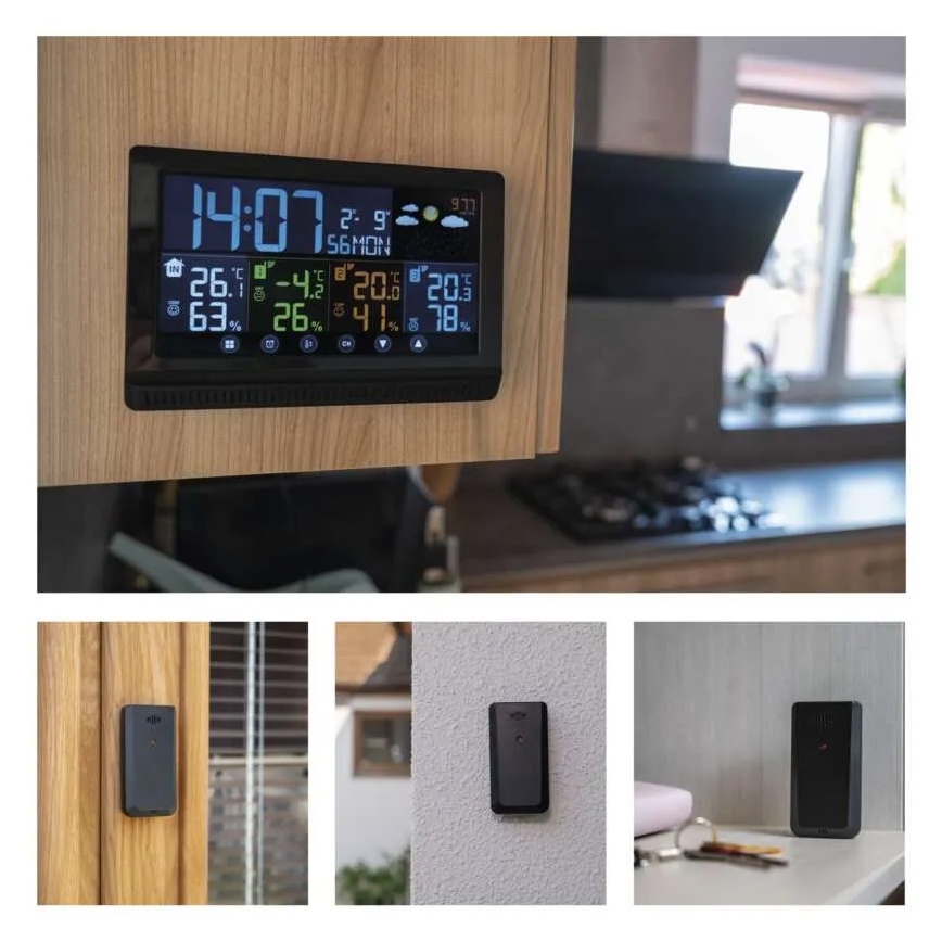 Draadloos weerstation 5V/3xAAA + 2xAAA