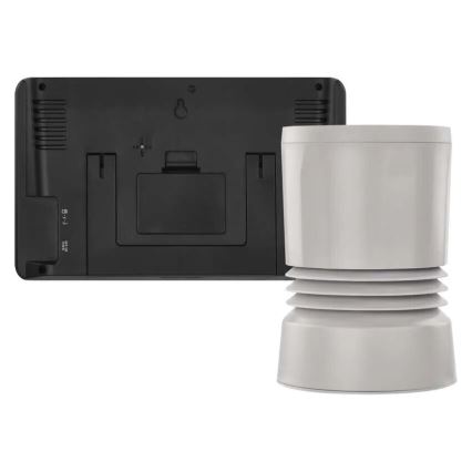 Draadloos weerstation met kleuren LCD-scherm en pluviometer 3xAAA zwart