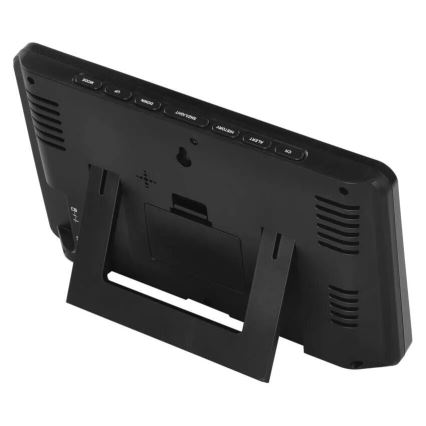 Draadloos weerstation met kleuren LCD-scherm en pluviometer 3xAAA zwart