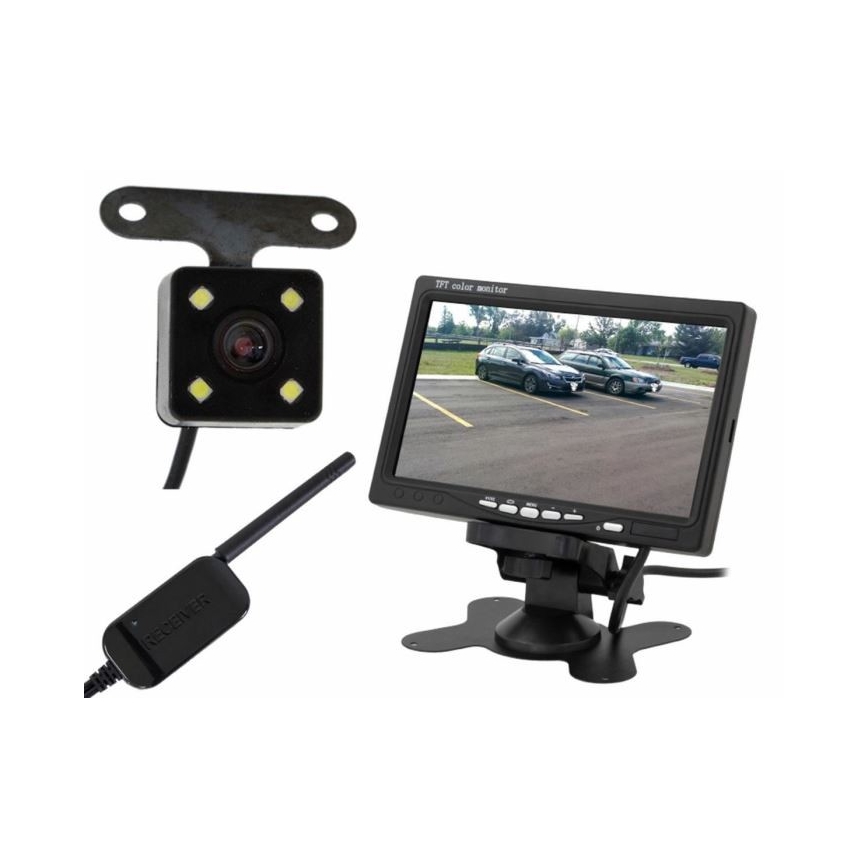 Draadloze Achteruitrijcamera met LCD Wi-Fi 12V IP66