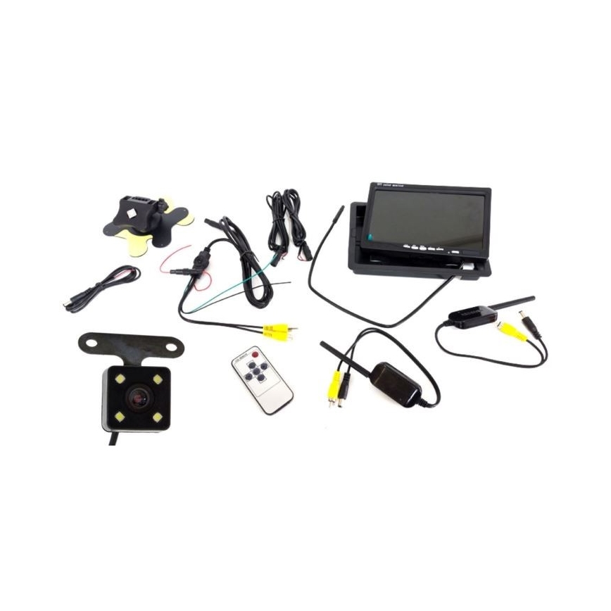 Draadloze Achteruitrijcamera met LCD Wi-Fi 12V IP66