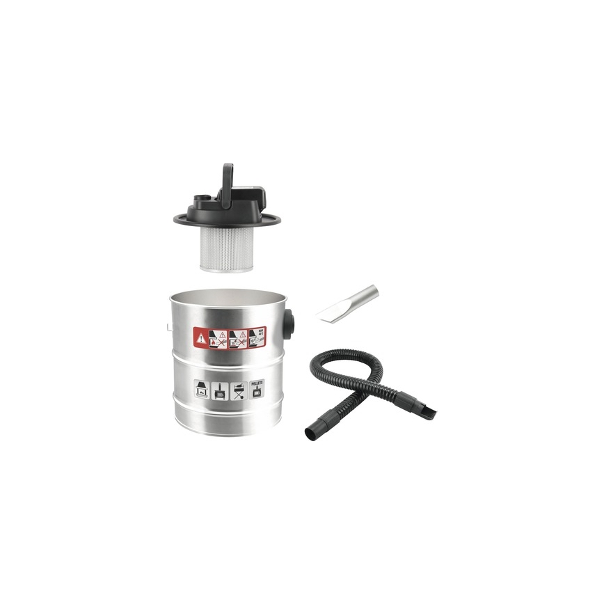 Draadloze aszuiger met HEPA-filter 12 l 110W/18V 2000 mAh mat chroom