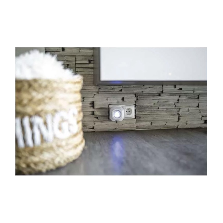 Draadloze deurbel voor stopcontact 230V + 1xCR2032 IP44 wit