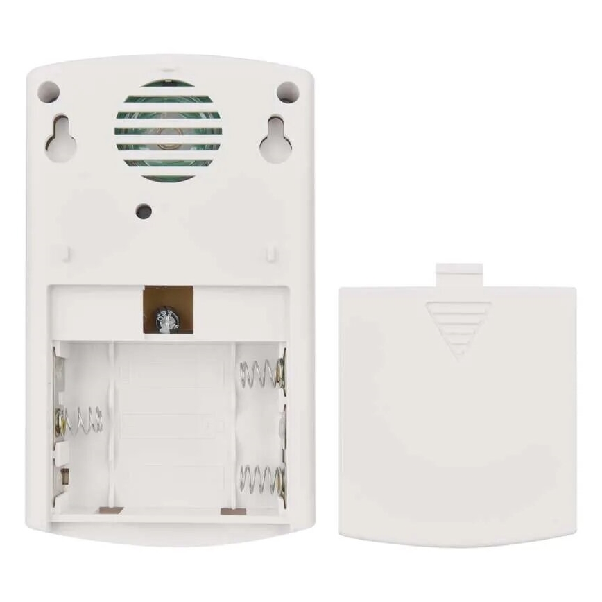 Draadloze deurbel 3xAA/1xCR2032 IP44 wit/zilver
