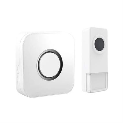Draadloze deurbel 3xAAA/1xA23 IP55 wit
