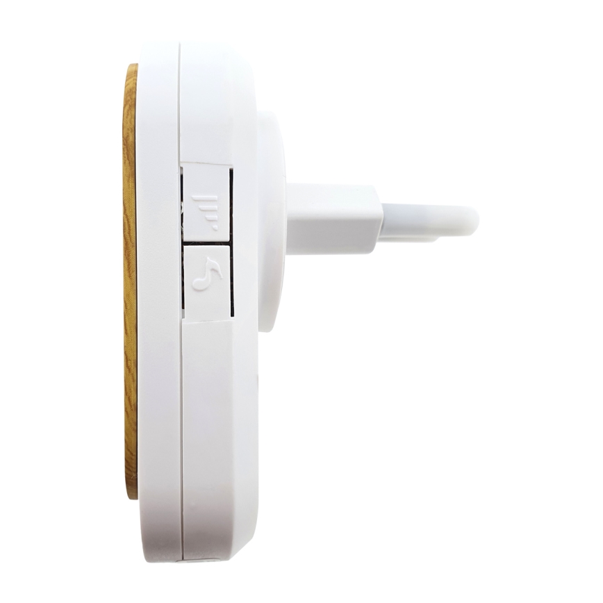 Draadloze deurbel voor stopcontact BELL 230V + 1x23A bruin