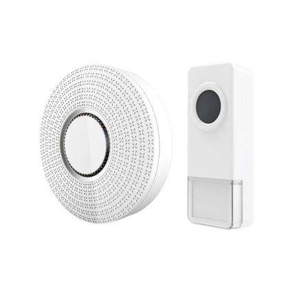 Draadloze deurbel met stekker 230V/1xA23 IP55 wit