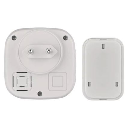 Draadloze deurbel met stekker 230V + 1xCR2032 IP44 groen