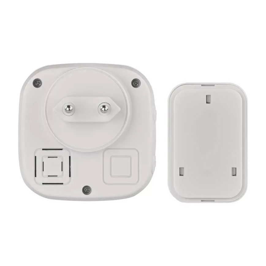 Draadloze deurbel met stekker 230V + 1xCR2032 IP44 groen