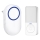 Draadloze deurbel met stekker 230V IP56 wit