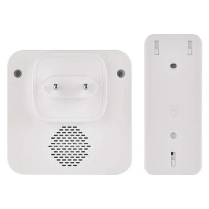 Draadloze deurbel voor in het stopcontact GoSmart 230V + 1xCR2032 wit Wi-Fi