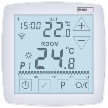 Draadloze digitale thermostaat GoSmart 230V/16A Wi-Fi Tuya
