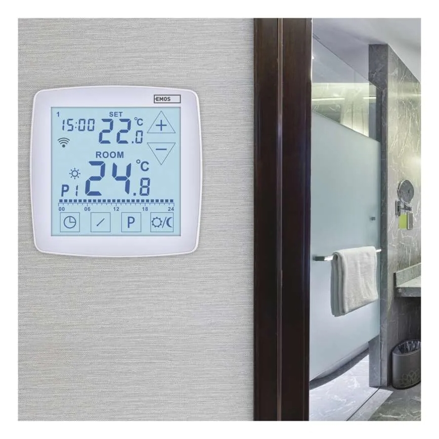 Draadloze digitale thermostaat GoSmart 230V/16A Wi-Fi Tuya