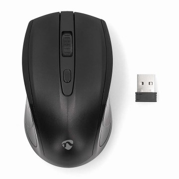 Draadloze muis 800/1200/1600 DPI 2xAAA zwart