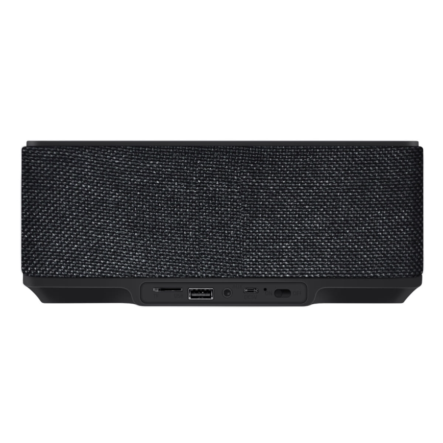 Draagbare speaker met LCD-display, wekker en draadloos opladen 6-in-1 10W/3600 mAh