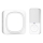 Draadloze stopcontactdeurbel met LED-verlichting 230V IP56 wit