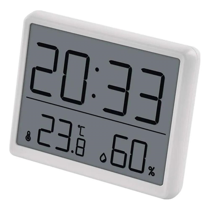 Draadloze thermometer met vochtigheidsmeter 1xCR2032 wit