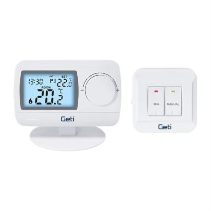 Draadloze thermostaat – 2x AA-batterijen en 230 V