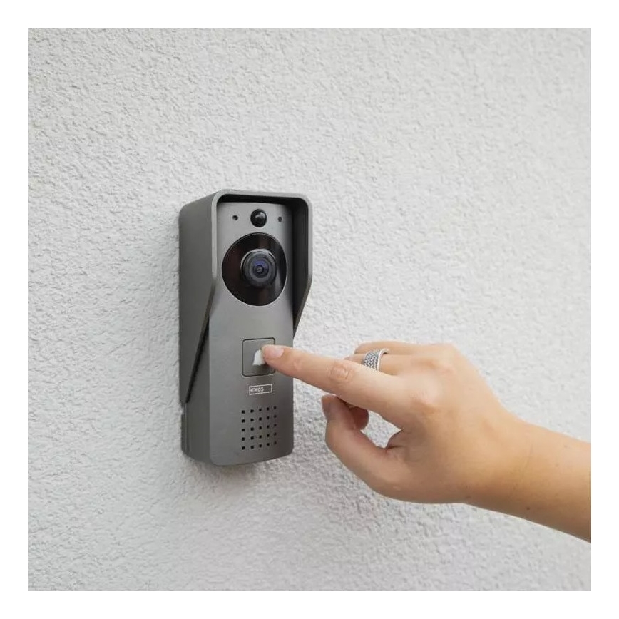 Draadloze video deurbel met bewegingssensor GoSmart 12V 3xAA IP44 Wi-Fi Tuya