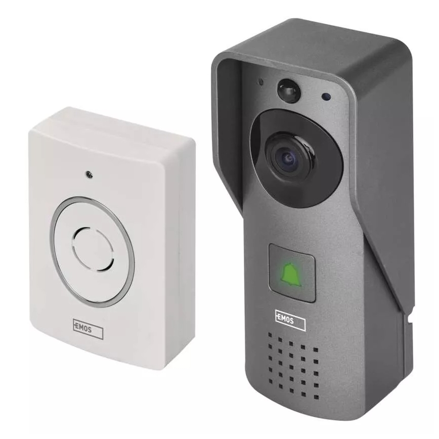 Draadloze video deurbel met bewegingssensor GoSmart 12V 3xAA IP44 Wi-Fi Tuya
