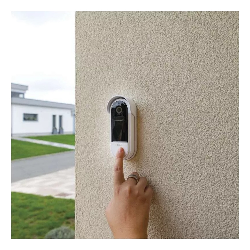 Draadloze video deurbel met bewegingssensor GoSmart 5V 3xAA IP65 Wi-Fi Tuya