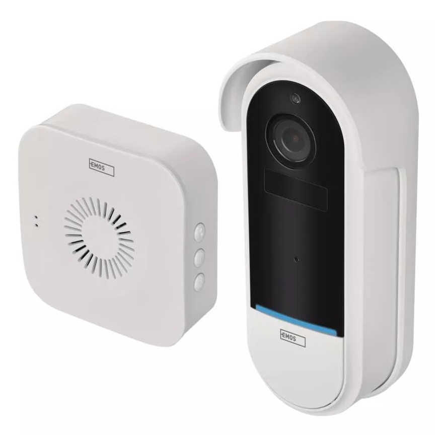 Draadloze video deurbel met bewegingssensor GoSmart 5V 3xAA IP65 Wi-Fi Tuya