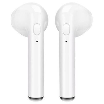 Draadloze hoofdtelefoon met microfoon IPX2 wit 350 mAh + 2x 45 mAh