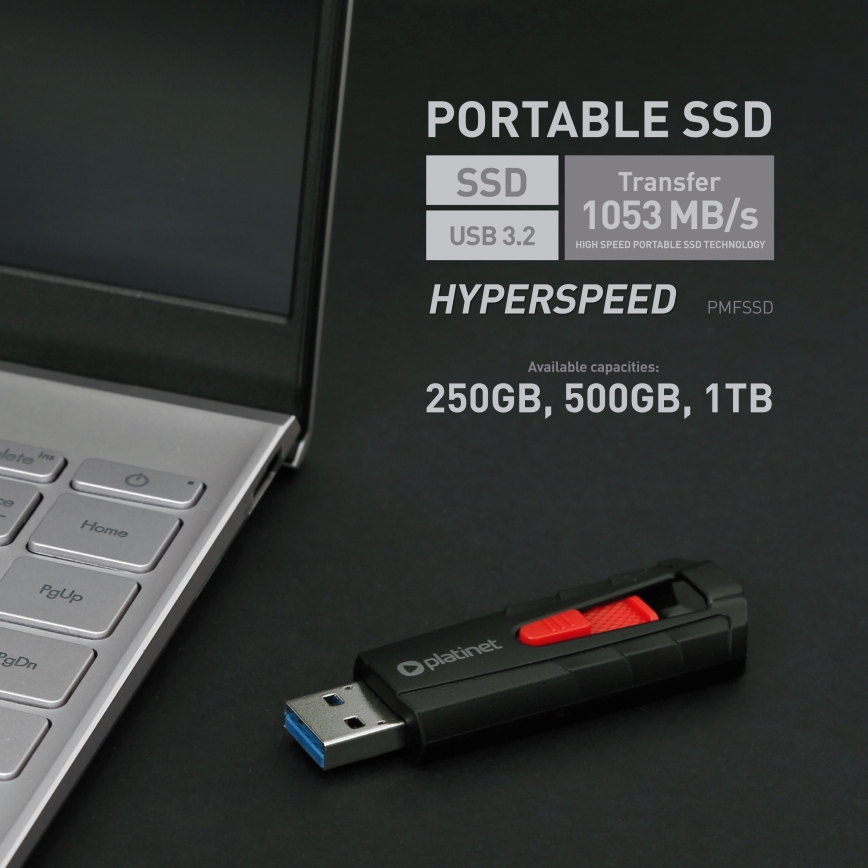 Draagbaar SSD drive 250 GB USB 3.2 Gen2