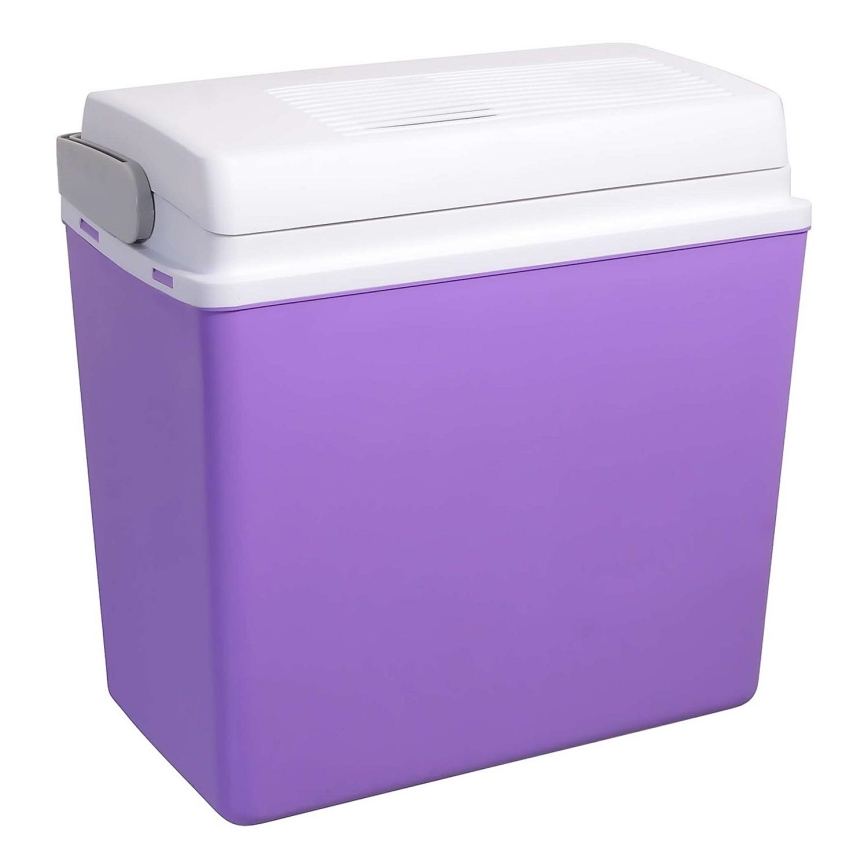Draagbare autokoelbox 23 l 55W/12V/230V paars/wit