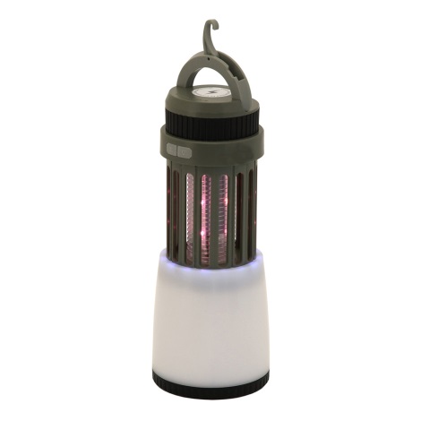 kraan Post Intact Draagbare Oplaadbare LED Lamp met Insectenval LED/2W/1800mAh/3xAAA IPX4  groen | Lumimania