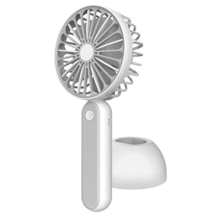 Draagbare ventilator 1200 mA/3,7V USB grijs/wit