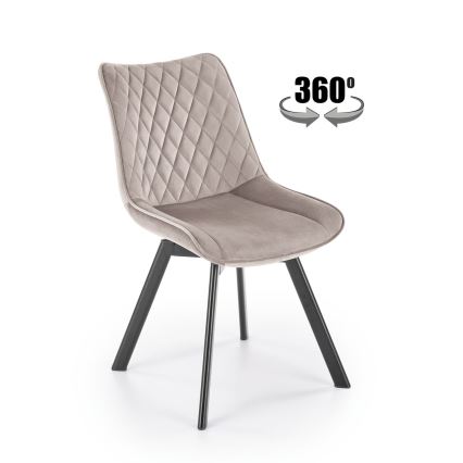 Draaibare eetkamerstoel OMBRA 1 stuk beige