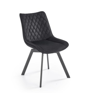 Draaibare eetkamerstoel OMBRA, 1 stuk, zwart