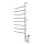 Draaibare elektrische handdoekdroger VEER 95W/230V 102,5x44,5 cm RVS / glanzend chroom