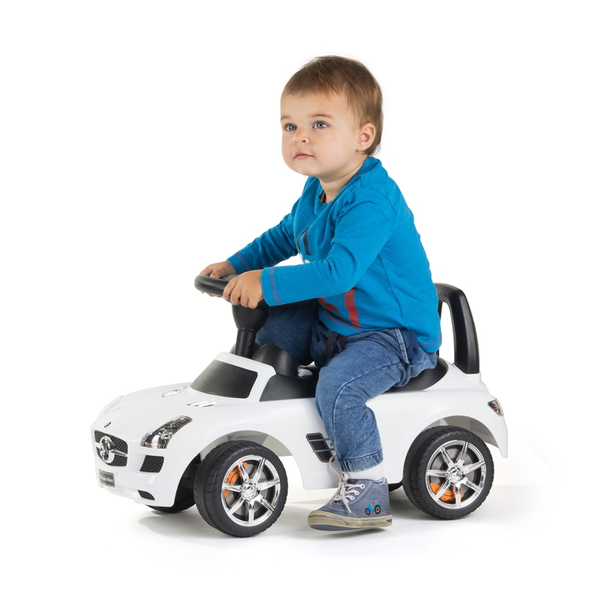 Draisienne voiture Mercedes 2xAA blanc/noir