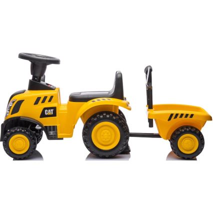 Draisienne voiture tracteur CAT 2xAA jaune/noir