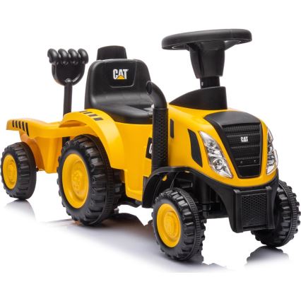 Draisienne voiture tracteur CAT 2xAA jaune/noir