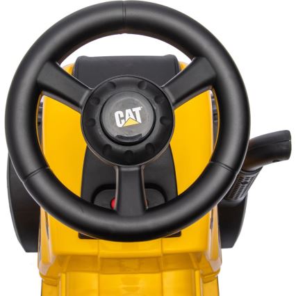 Draisienne voiture tracteur CAT 2xAA jaune/noir