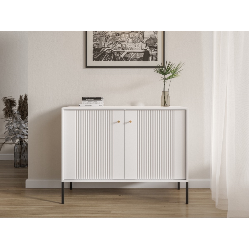 Dressoir LUE 104x39 cm wit/zwart