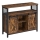 Dressoir met schuifdeuren FIRA 100x80x33 cm bruin/zwart