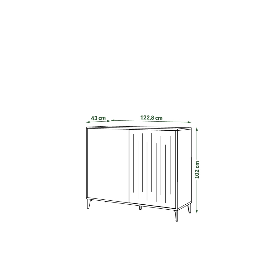 Dressoir RONJA taupe/zwart