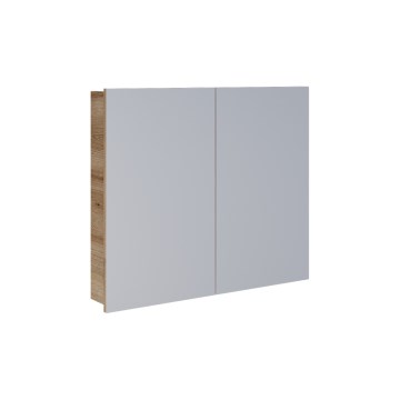 Dřevojas - Armoire miroir pour salle de bains NEXI 80x68 cm chêne