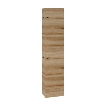 Dřevojas - Hangende badkamerkast ZYLO 35x155 cm eiken