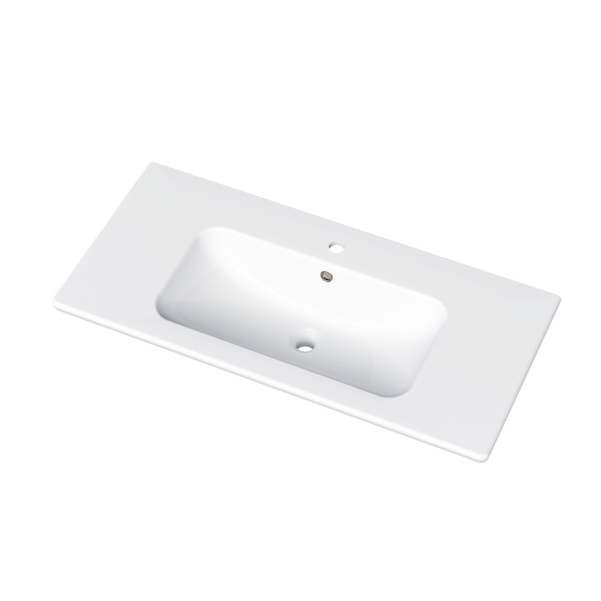 Dřevojas - Meuble de salle de bains avec lavabo BANO 100x47 cm blanc