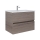 Dřevojas - Meuble-lavabo BANO 78x47 cm chêne foncé/blanc