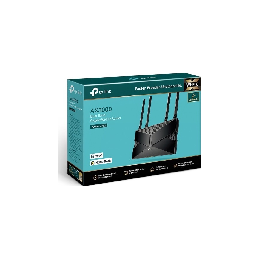 Dual-band gigabit Wi‑Fi 6-router
