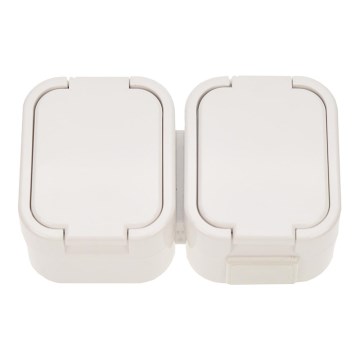 Dubbel Stopcontact voor vochtige ruimtes IP44