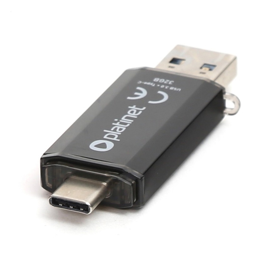 Dubbele flashdrive USB 3.0 + USB-C 32GB