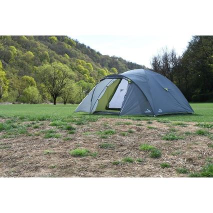 Dubbelwandige tent voor 4 personen PU 3000 mm grijs